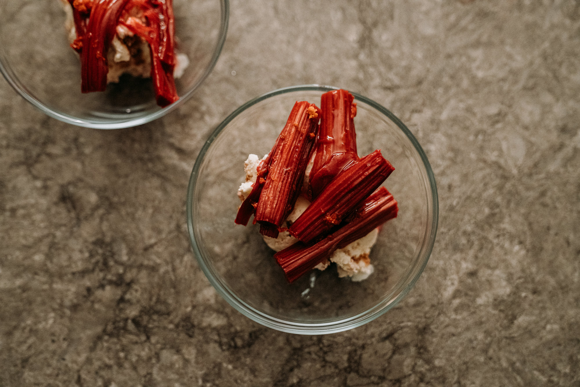 Sweet and Savory Red Rhubarb