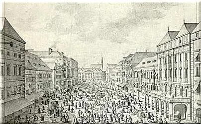 Jahr Year 1781 Mehlgrube Konzertlokal Concert location Ludwig van Beethoven Johann Nepomuk Hummel