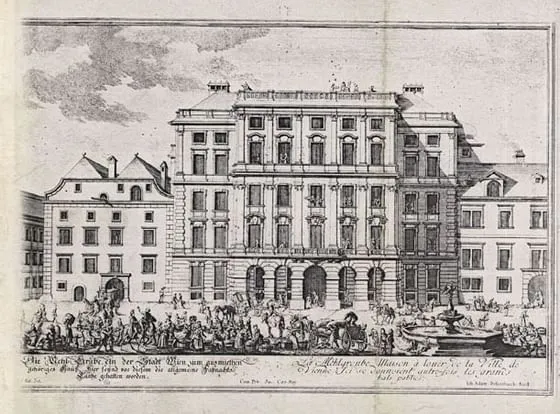 Jahr Year 1375 Erste Erwähnung first mention Mehlgrube städtisches Mehldepot city flour store