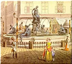 Jahr Year 1739 Eröffnung Opening Donnerbrunnen Neuer Markt Georg Raphael Donner