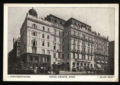Jahr Year 1898 Eröffnung Opening Hotel Krantz-Ambassador Wien Vienna