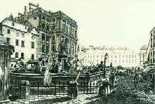 Jahr Year 1837 Hotel Munsch Wien Vienna Start Mehlgrube Conversion Umwandlung in Hotel