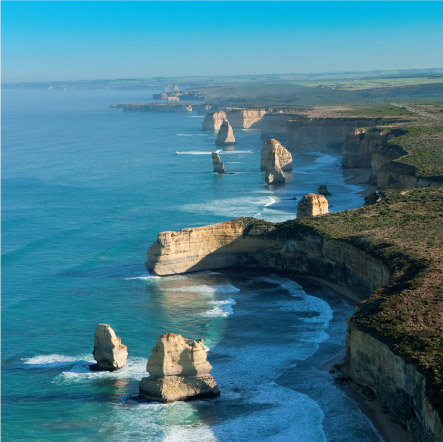 Port Campbell National Park aerial view of 12 Apostles
