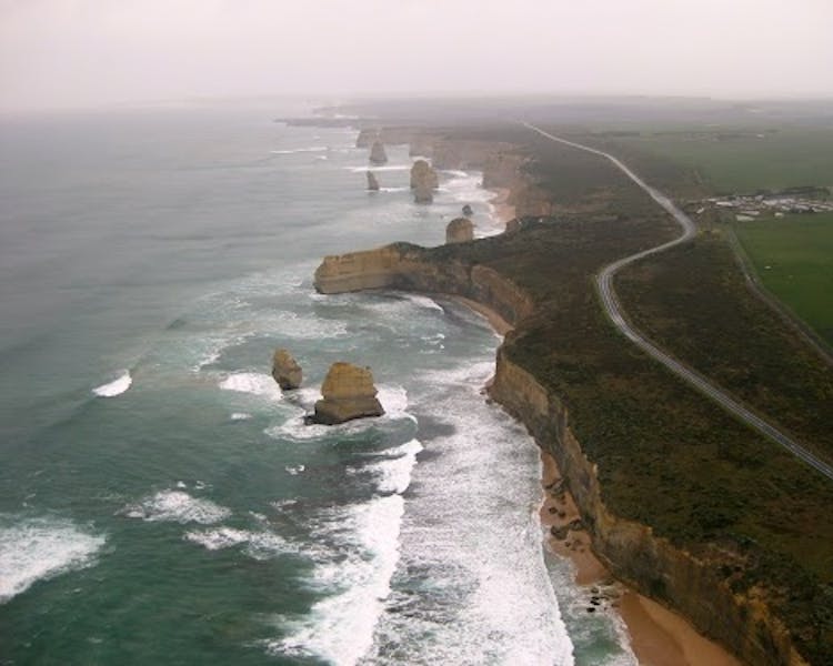 Port Campbell National Park aerial view 12 Apostles
