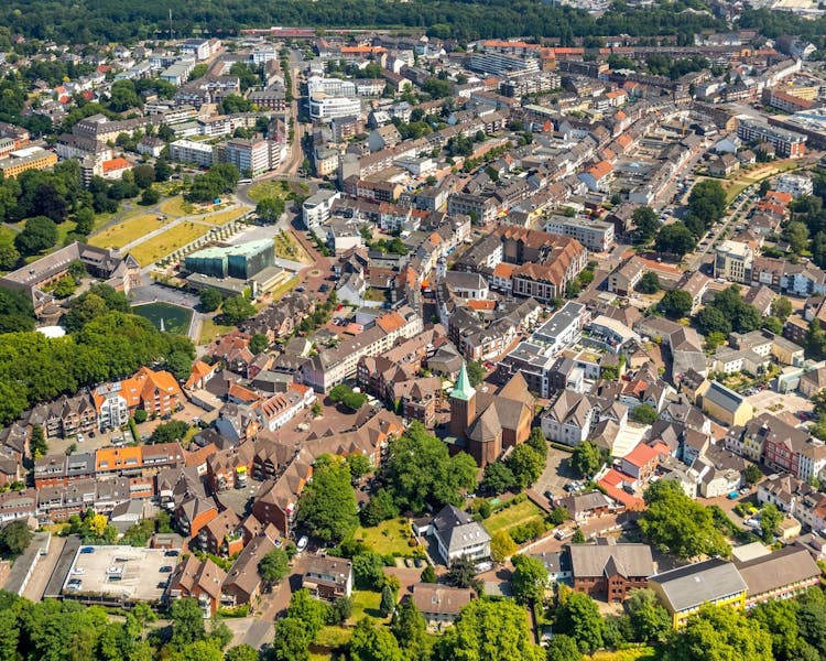 Luftbild Dinlaken Innenstadt