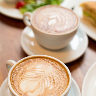 Bed and Breakfast two cups of coffee at Limestone Mansion