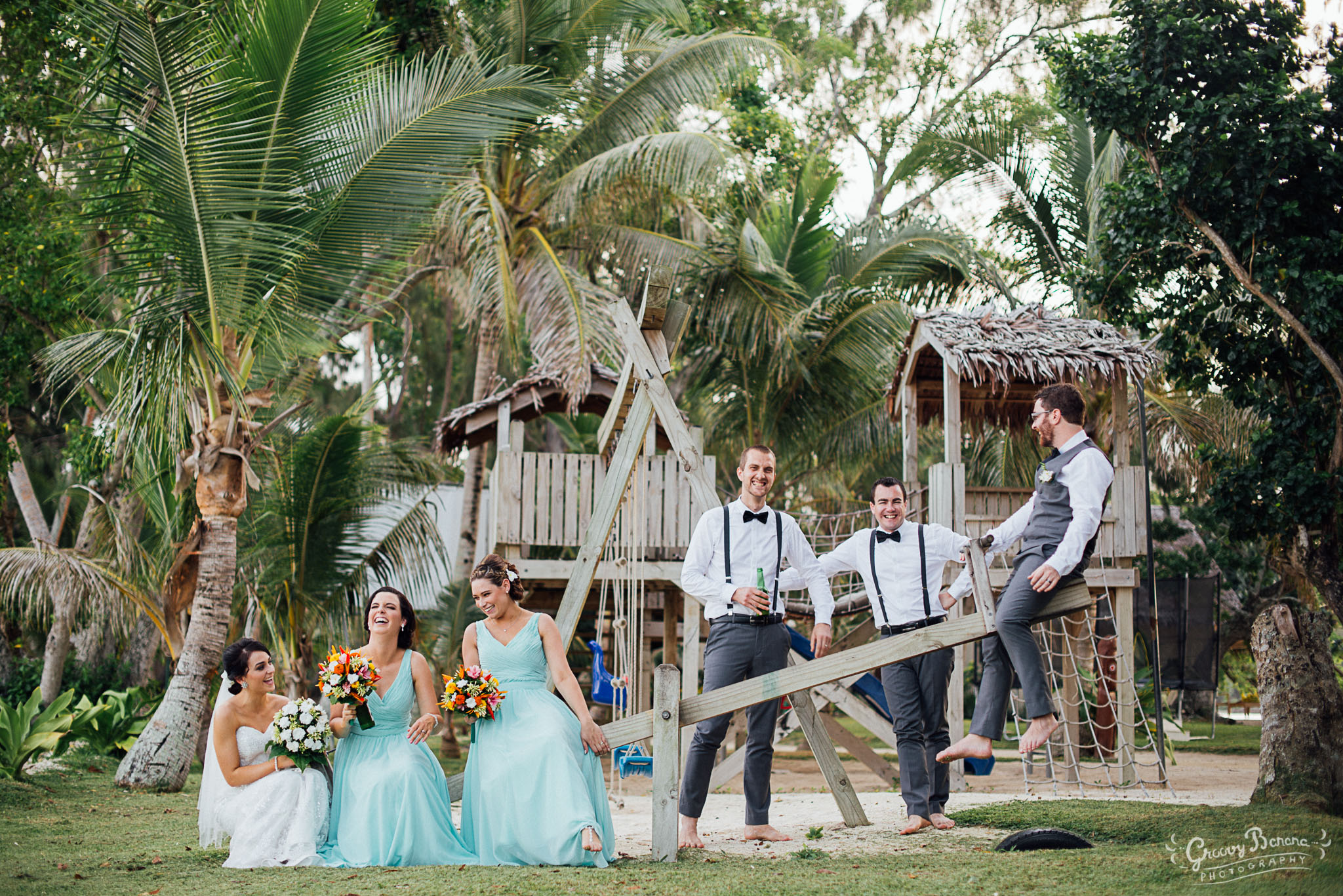 Erakor Islands Playground Wedding Photo #erakorbeachweddings #weddingceremonyonthebeachsouthpacific #vanuatuislandweddings