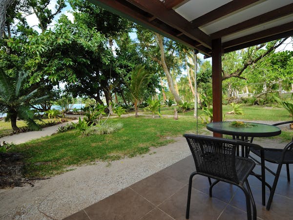 Garden Room - Outdoor deck Garden Rooms erakor island resort & spa #erakorislandresort #vanuatuholidays