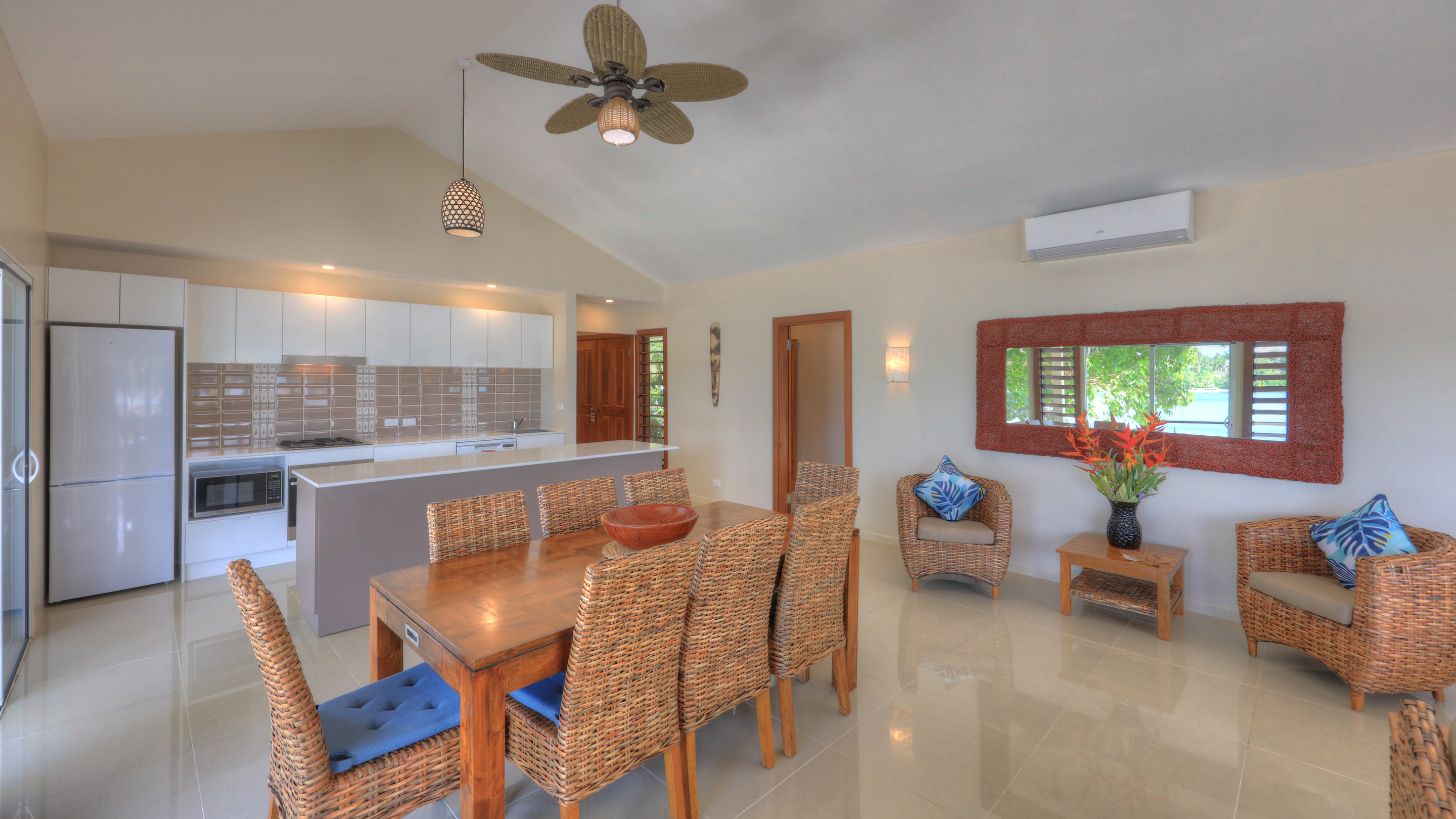 erakor island resort beach cottage dining room #erakorislandresort #tropicalislandholiday erakor island resort beach cottage