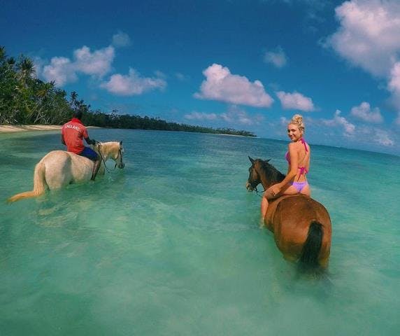 Horse Riding Trail Ride erakor island resort Vanuatu tourism