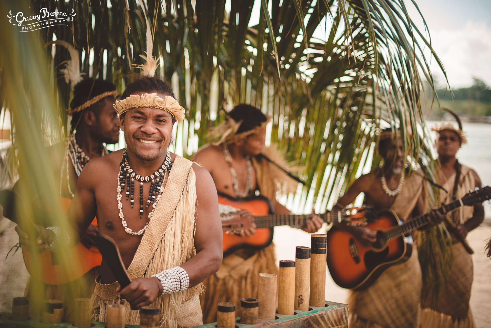 Melanesian Island String Band #erakorbeachweddings #weddingceremonyonthebeachsouthpacific #Vanuatutropicalbeachweddings