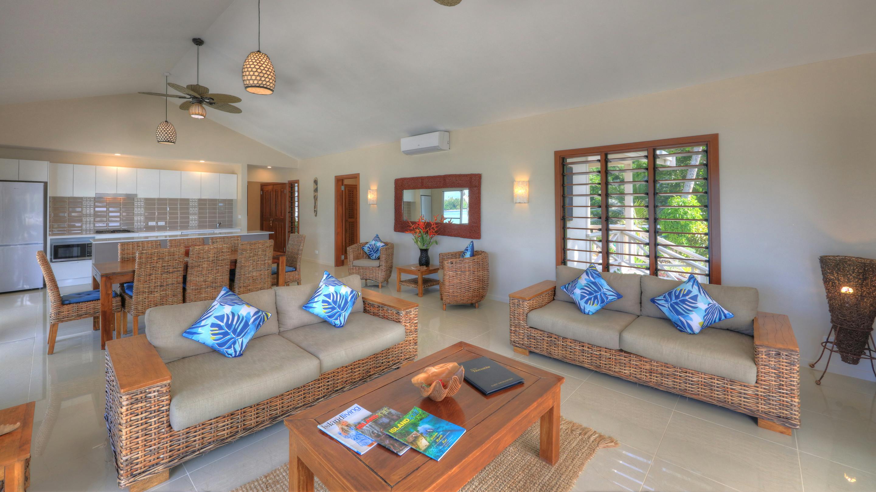 erakor island resort beach cottage lounge #erakorislandresort #tropicalislandholiday #Vanuatuaccommodation
