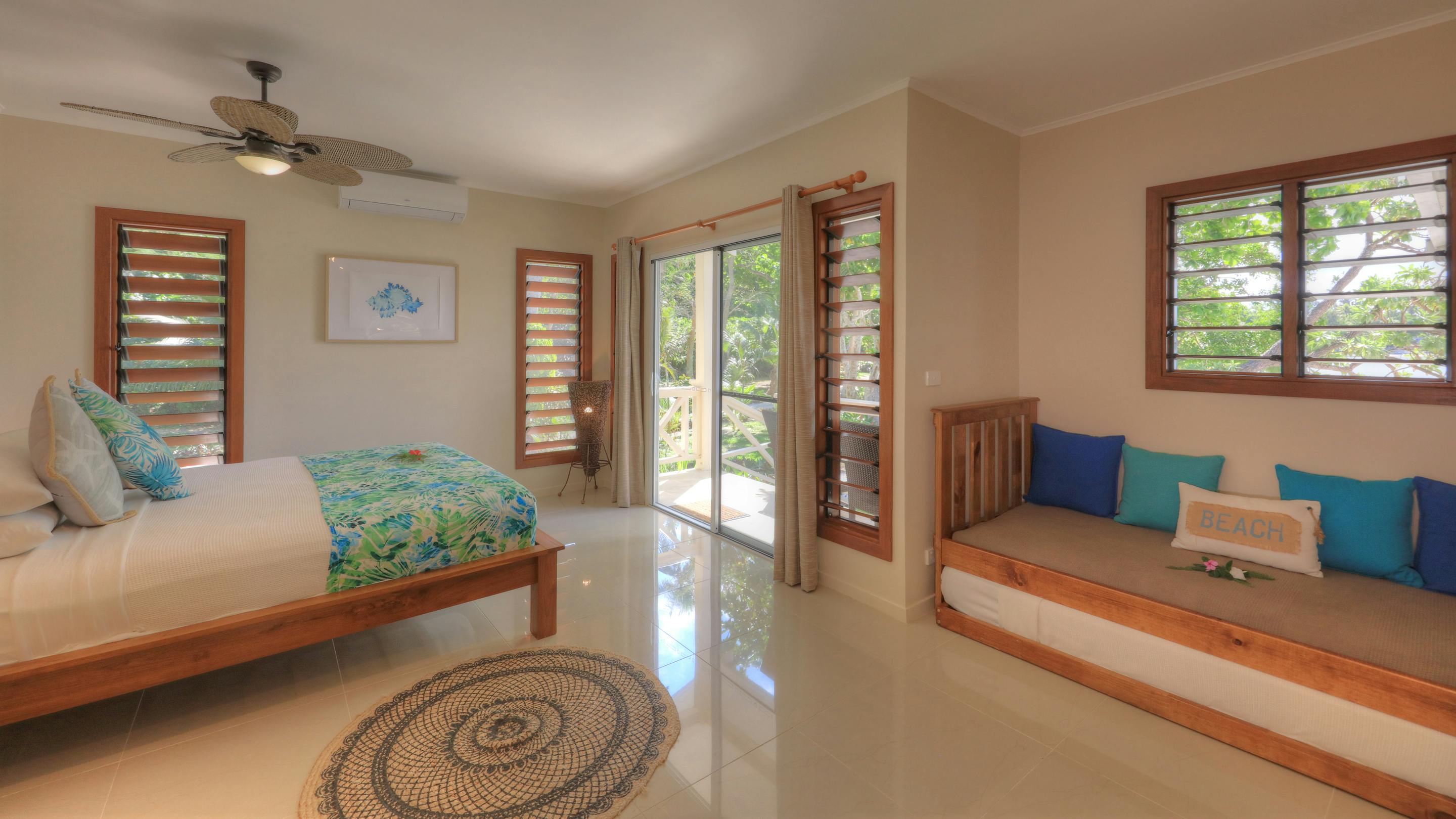 erakor island resort beach cottage master bedroom #erakorislandresort #tropicalislandholiday #Vanuatuaccommodation