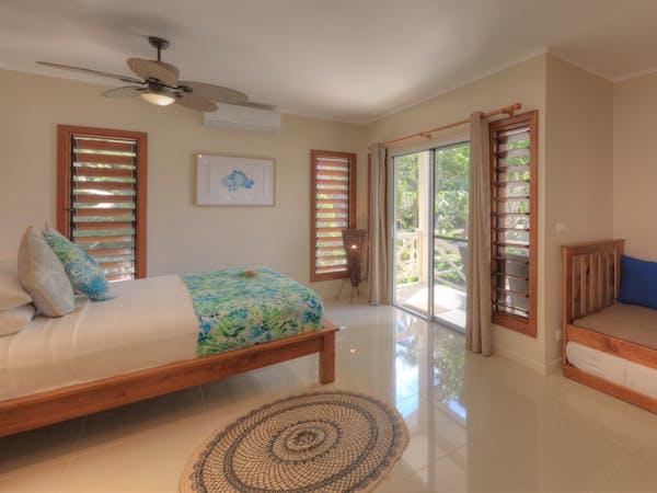 erakor island resort beach cottage master bedroom #erakorislandresort #tropicalislandholiday #Vanuatuaccommodation