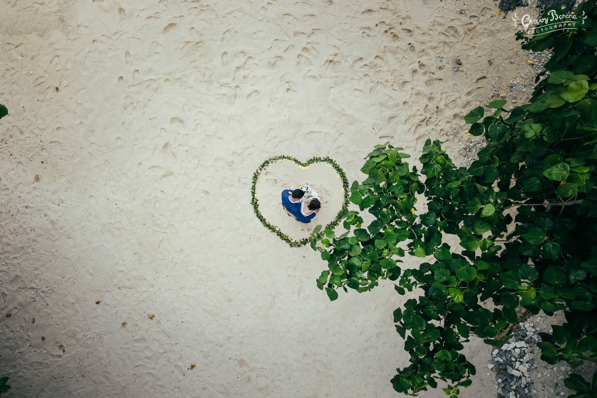 #erakorweddings #weddingceremonyonthebeach #Vanuatutropicalbeachweddings heart in the sand