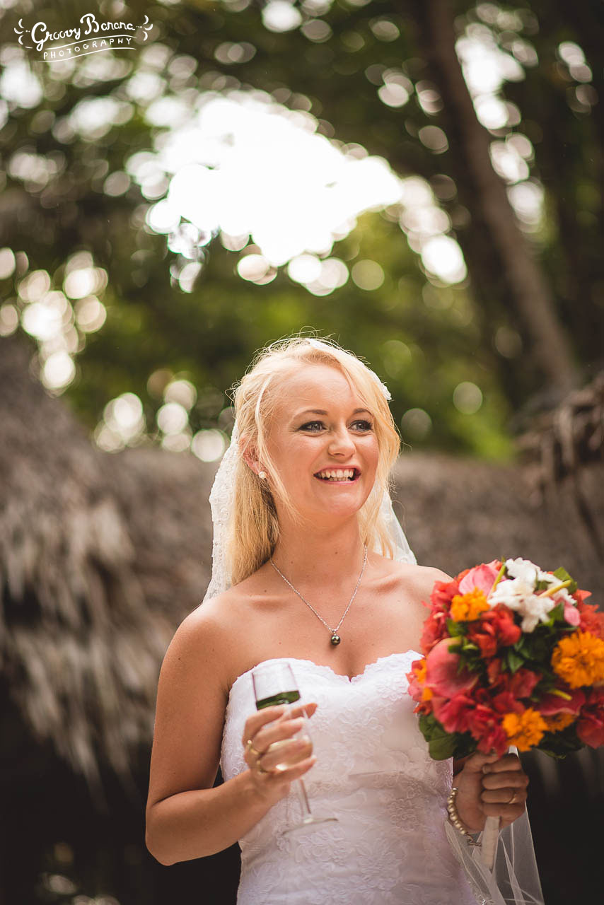 Bridal Bouquet Tropical Colours #erakorbeachweddings #weddingceremonyonthebeachsouthpacific #Vanuatutropicalbeachweddings