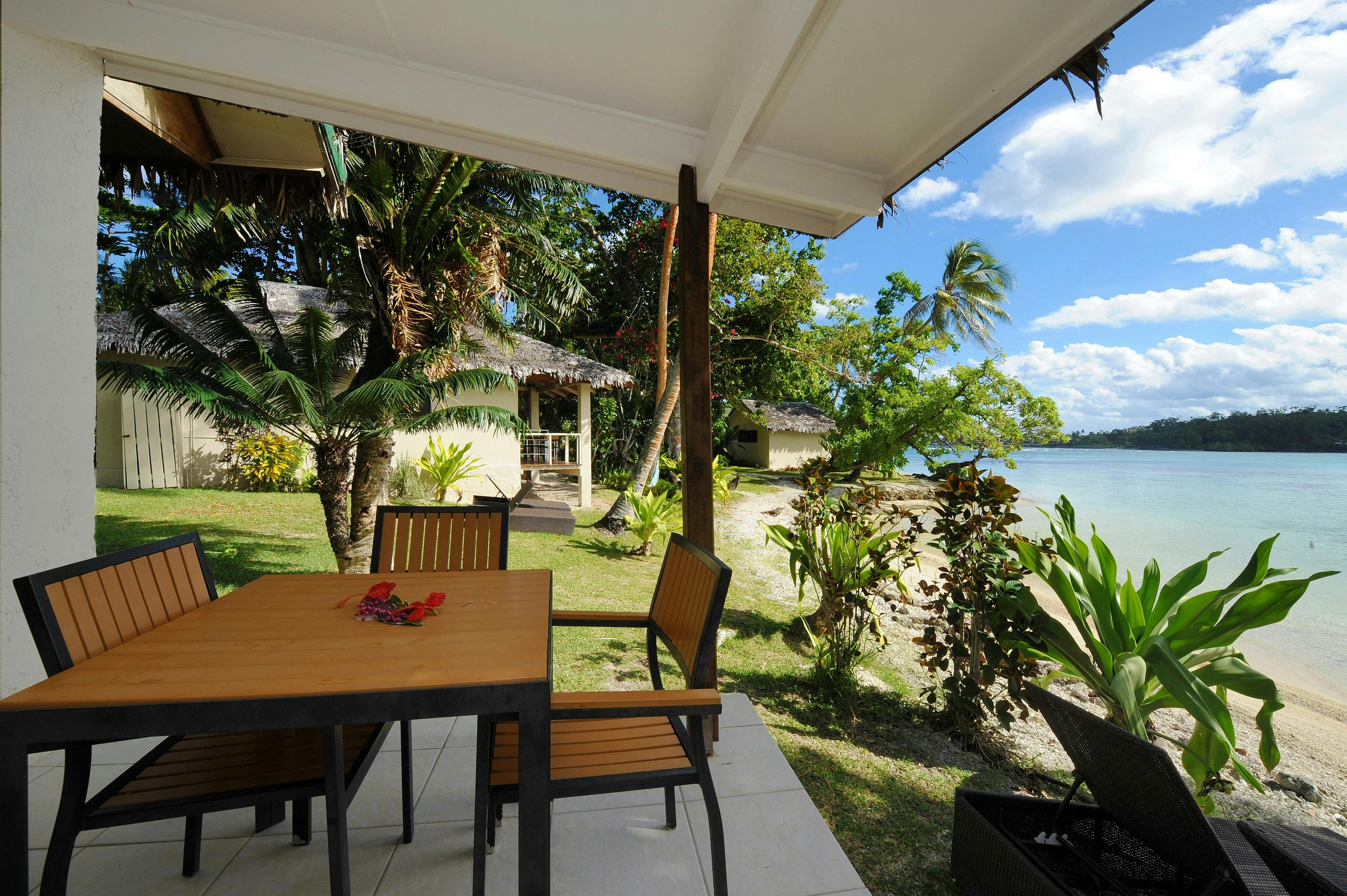 Beachfront Family Loft Outdoor Deck erakor island resort Vanuatu tourism