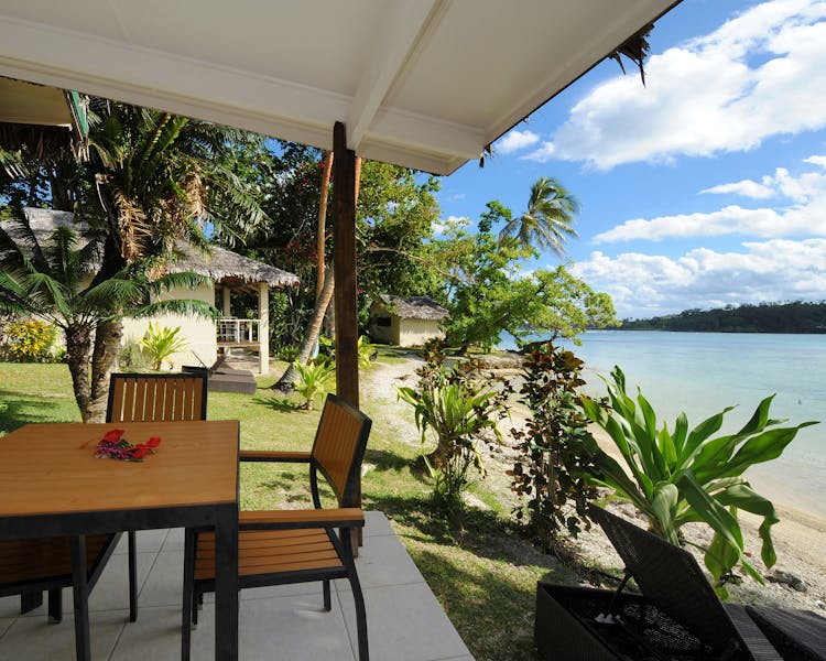 Beachfront Family Loft Outdoor Deck erakor island resort Vanuatu tourism