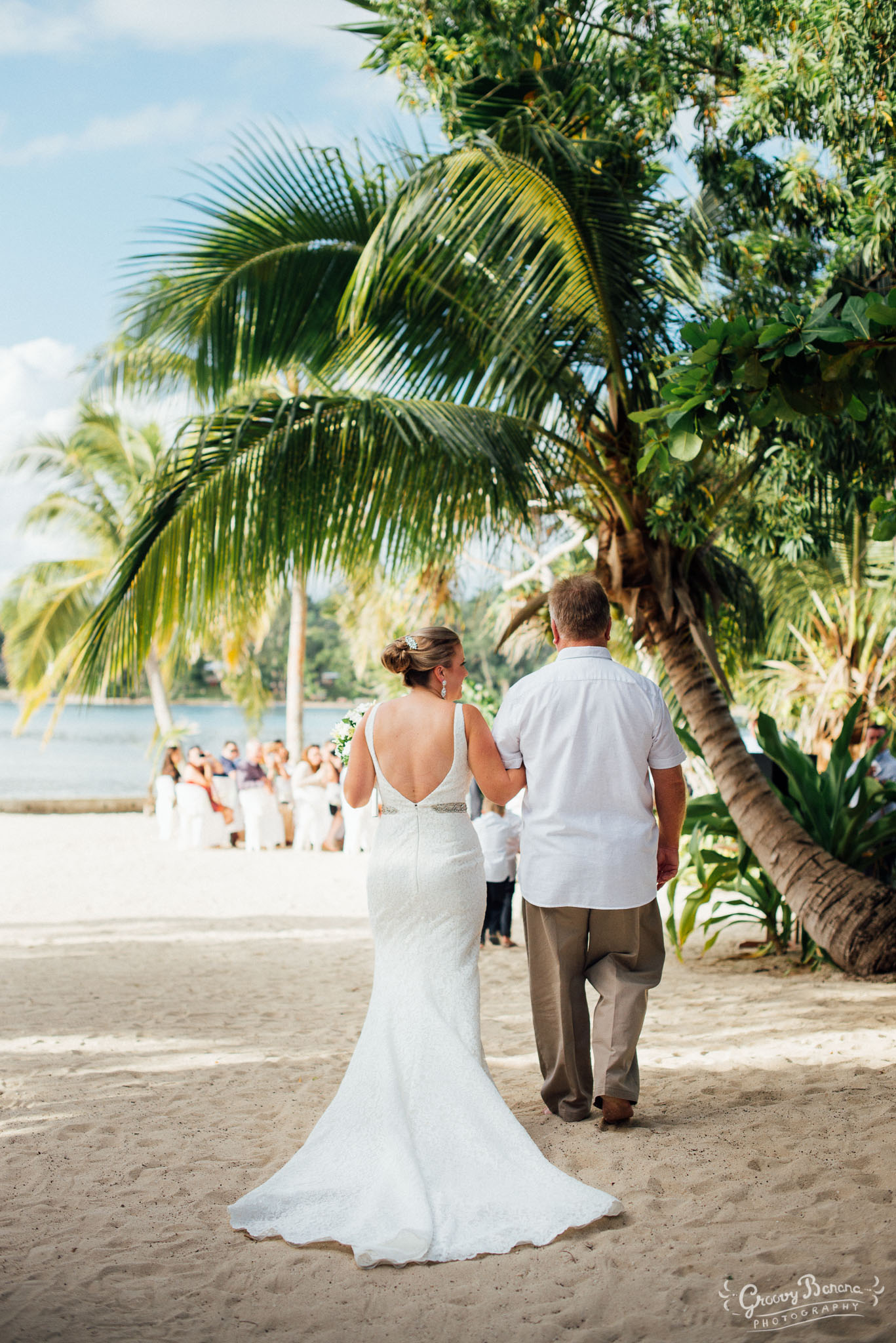 Coconut Beach Wedding Ceremony #erakorweddings #weddingceremonyonthebeach #Vanuatutropicalbeachweddings