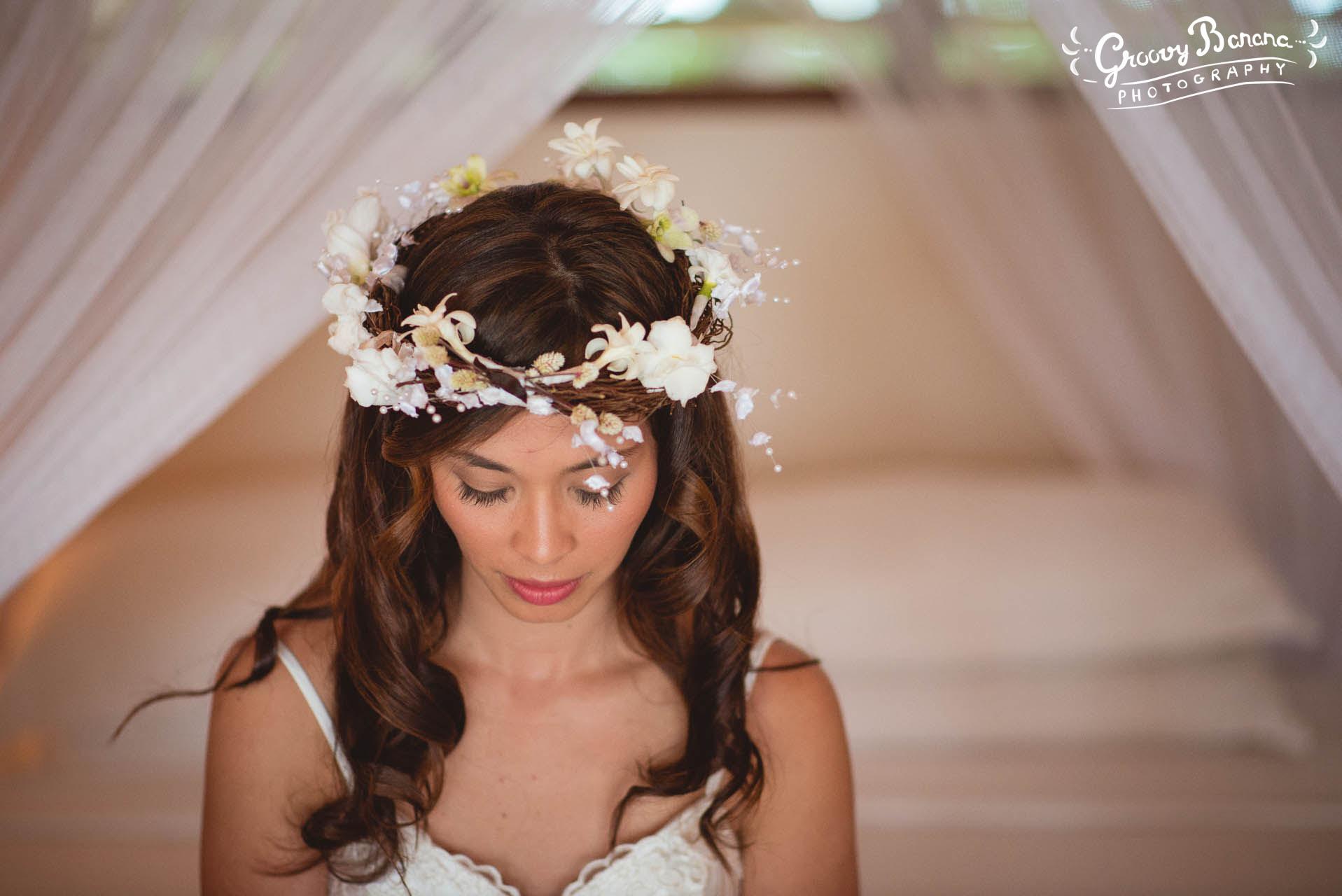 Bridal Floral Crown #erakorbeachweddings #weddingceremonyonthebeachsouthpacific #Vanuatutropicalbeachweddings