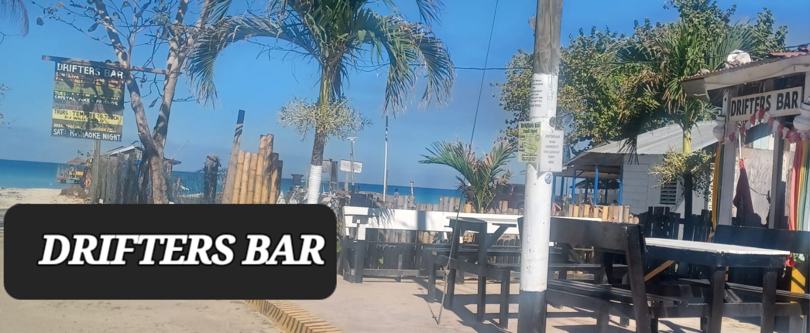 Drifters bar on the Beach