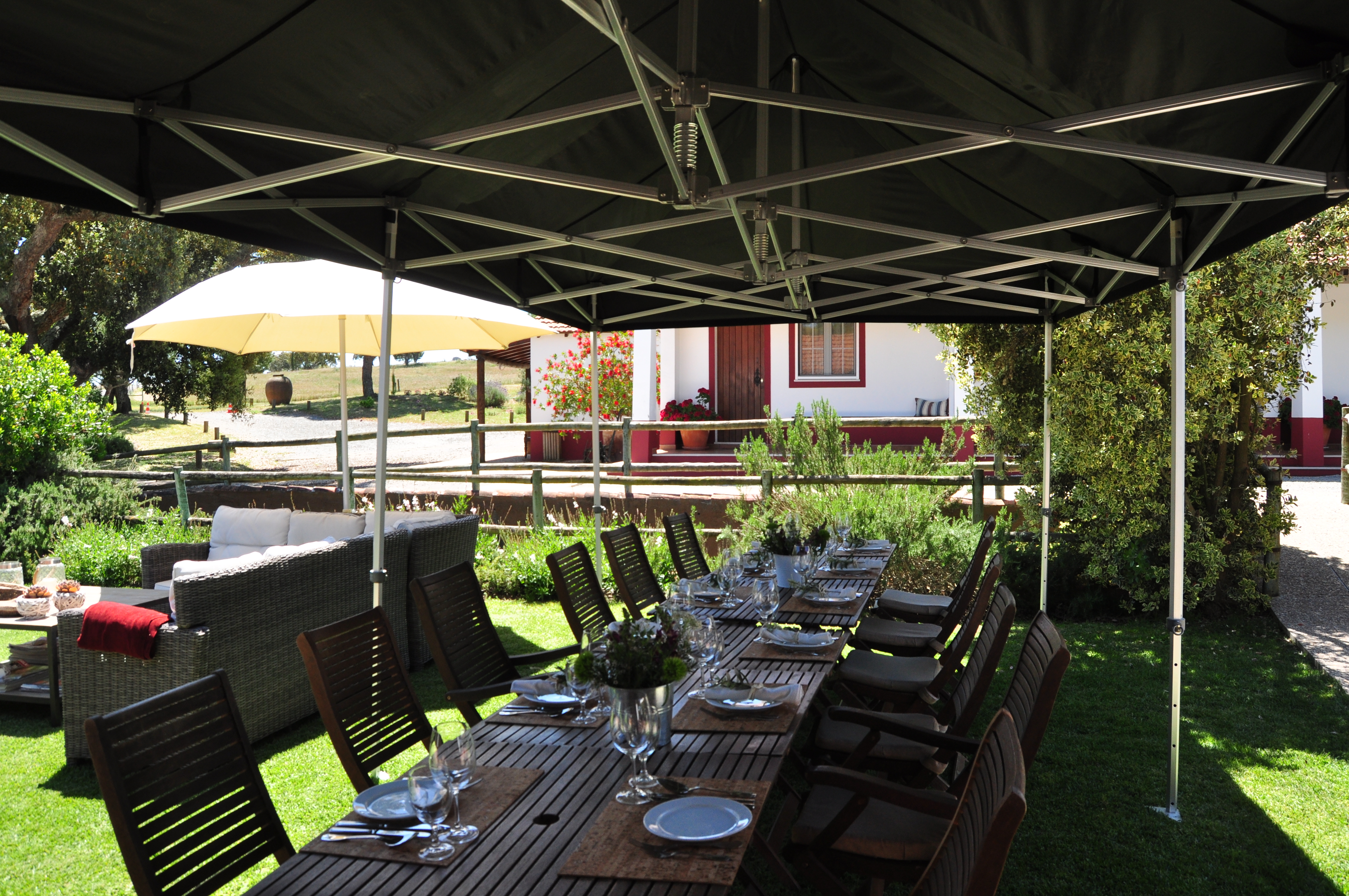 exterior, mesa, evento