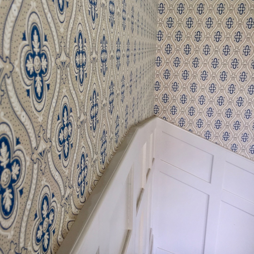 Staircase at rear entrance to Three Pheasants, Gotland