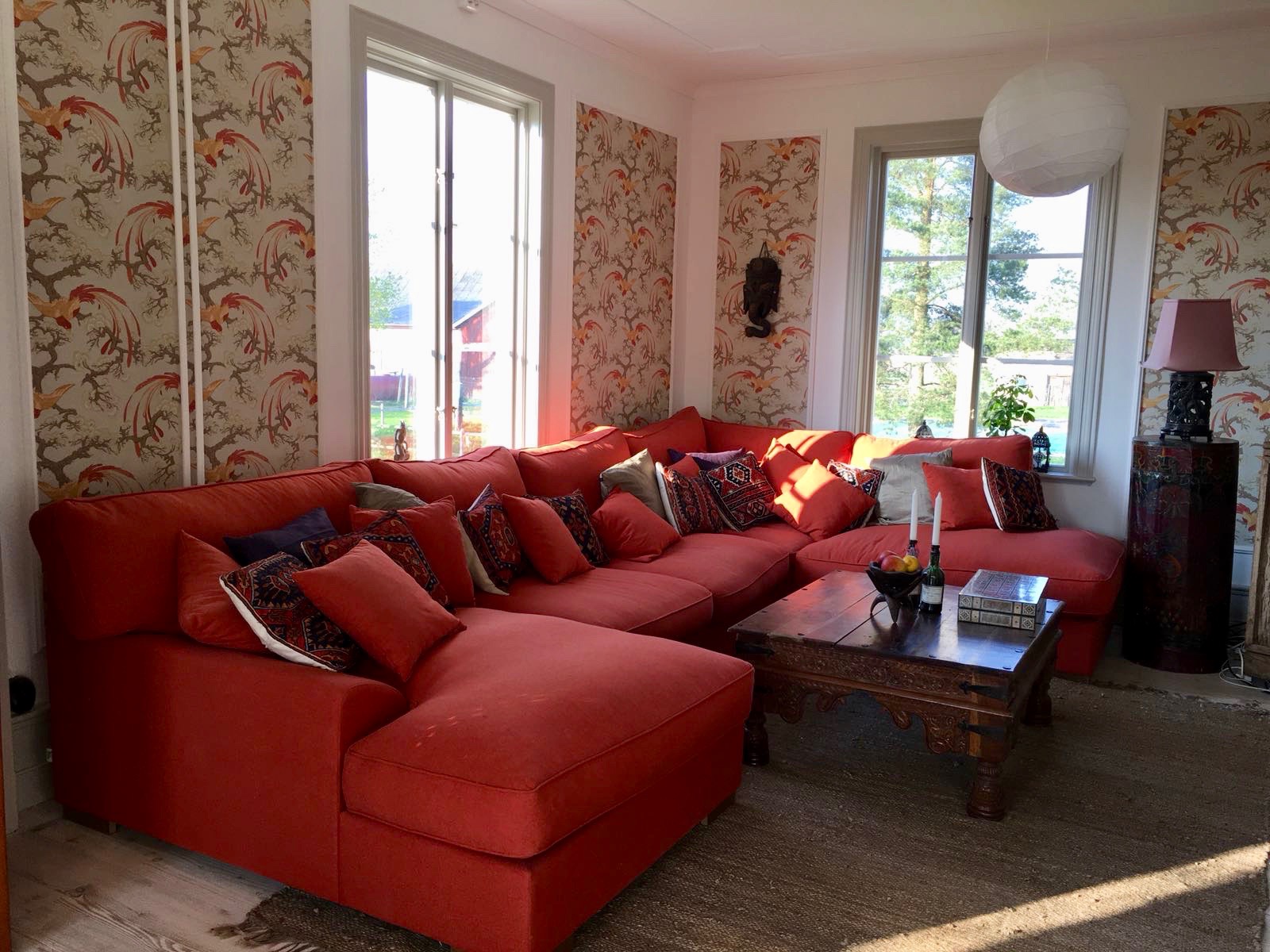 The super comfy lounge at Three Pheasants Bed and Breakfast