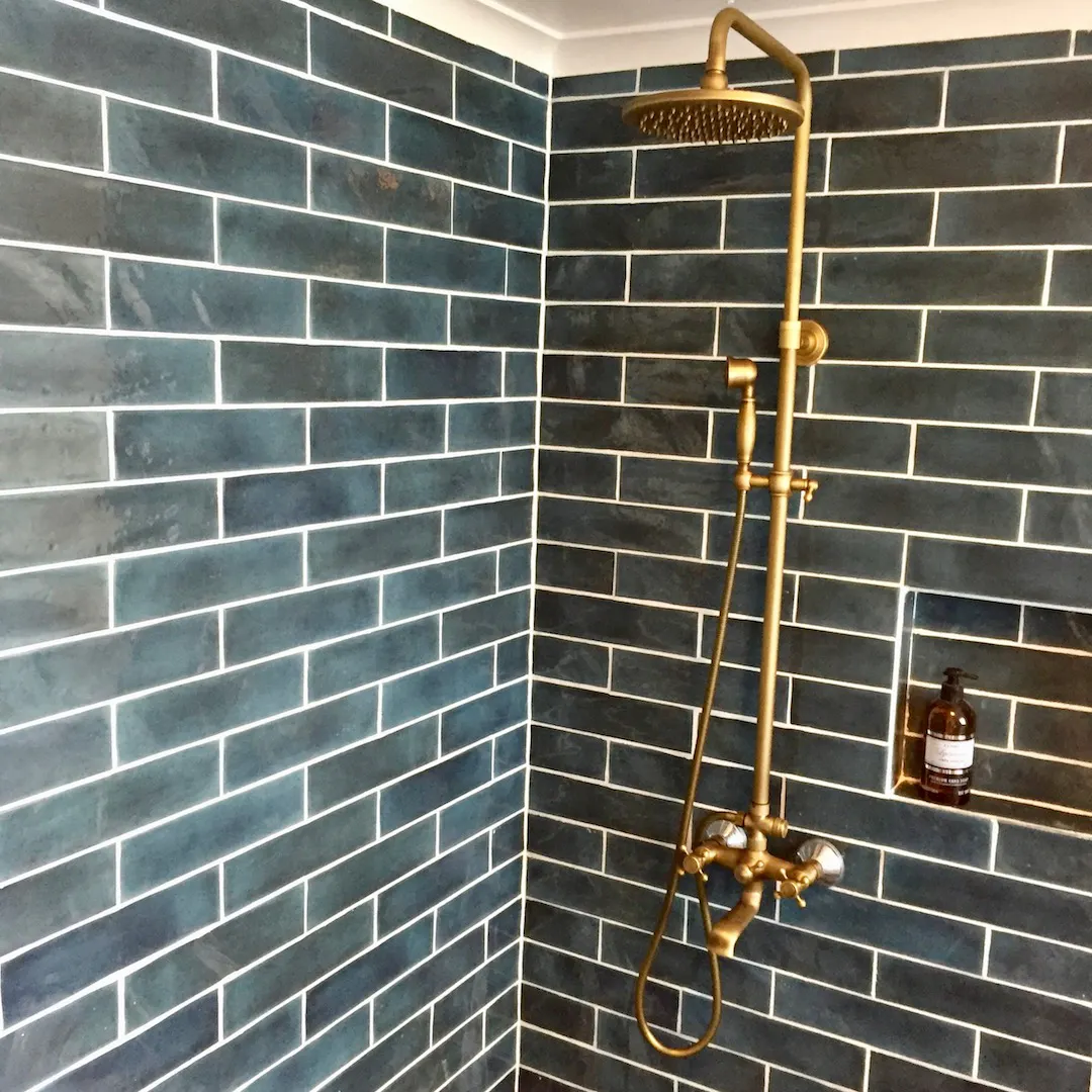 fully tiled showers and rain fall showers in all bathrooms