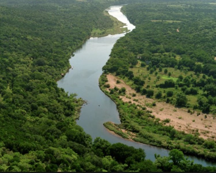Brazos River just outside of town for canoeing, tubing, fishing, or swimming.