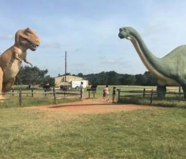 Dinos at Dinosaur Valley State Park