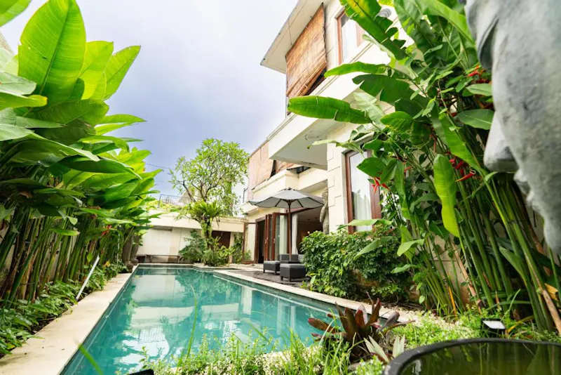 Pool and garden