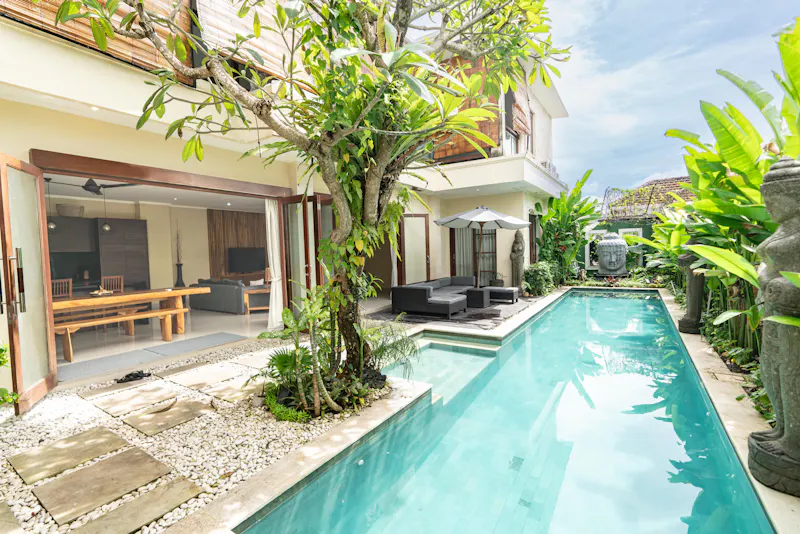 Villa pool view