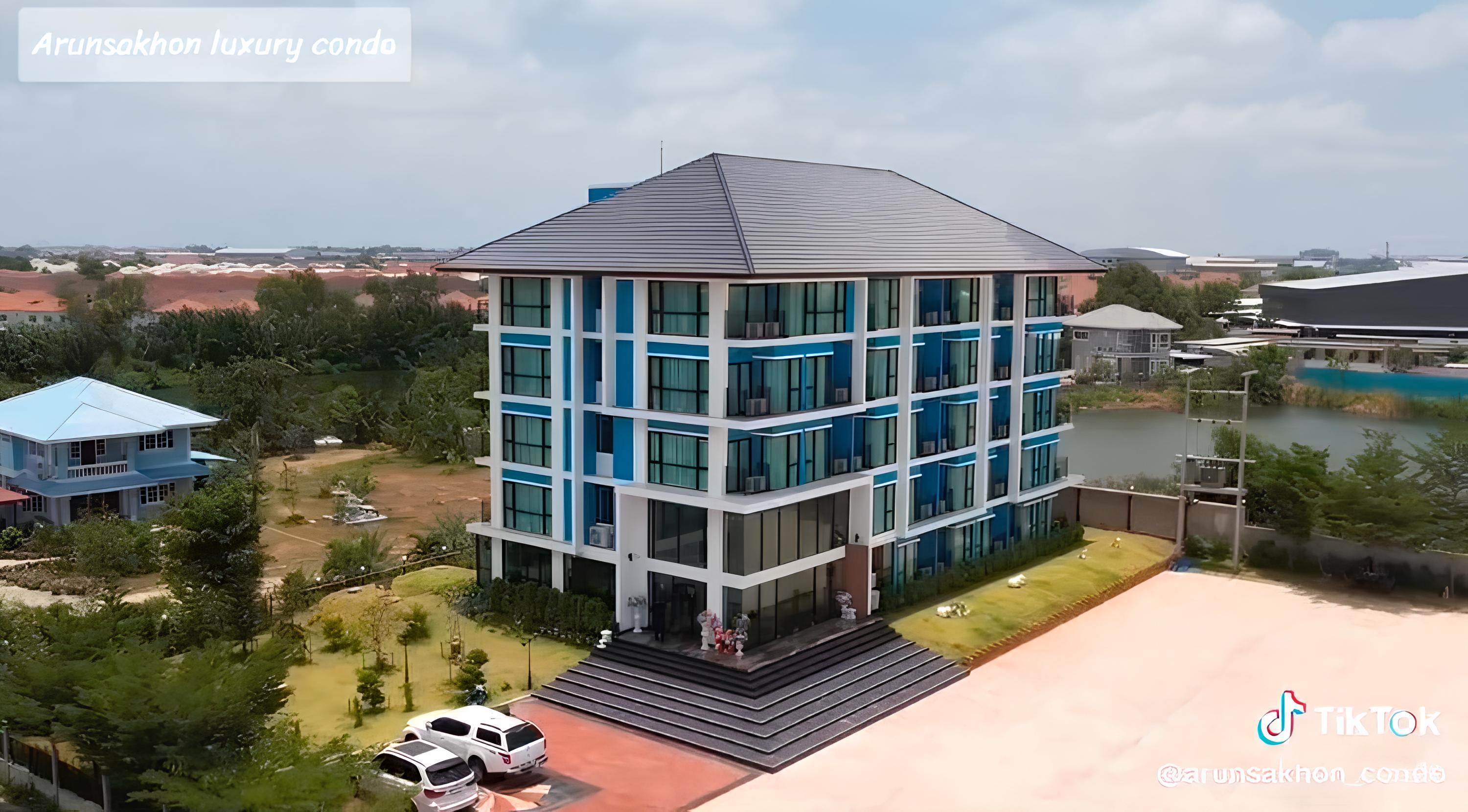 โรงแรมที่พักรายวัน รายเดือน อรุณสาคร คอนโดหรู พร้อมเฟอร์นิเจอร์หรู วิวสวย สงบเงียบ ปลอดภัย ตั้งอยู่ พันท้ายนรสิงห์ สมุทรสาคร