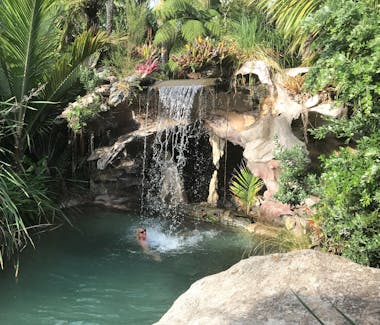 The Lost Spring, offers geo-thermal pools, spa experiences, and dining packages. Escape reality for a day.