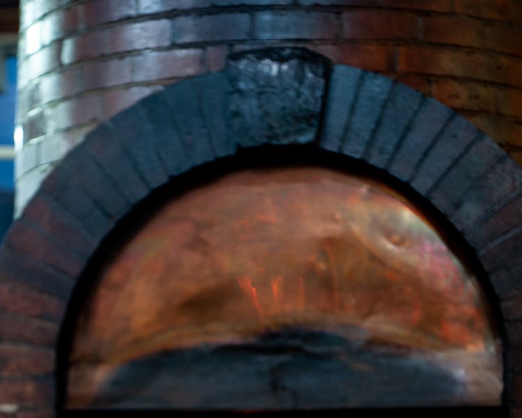 Fireplace in Smelters Restaurant