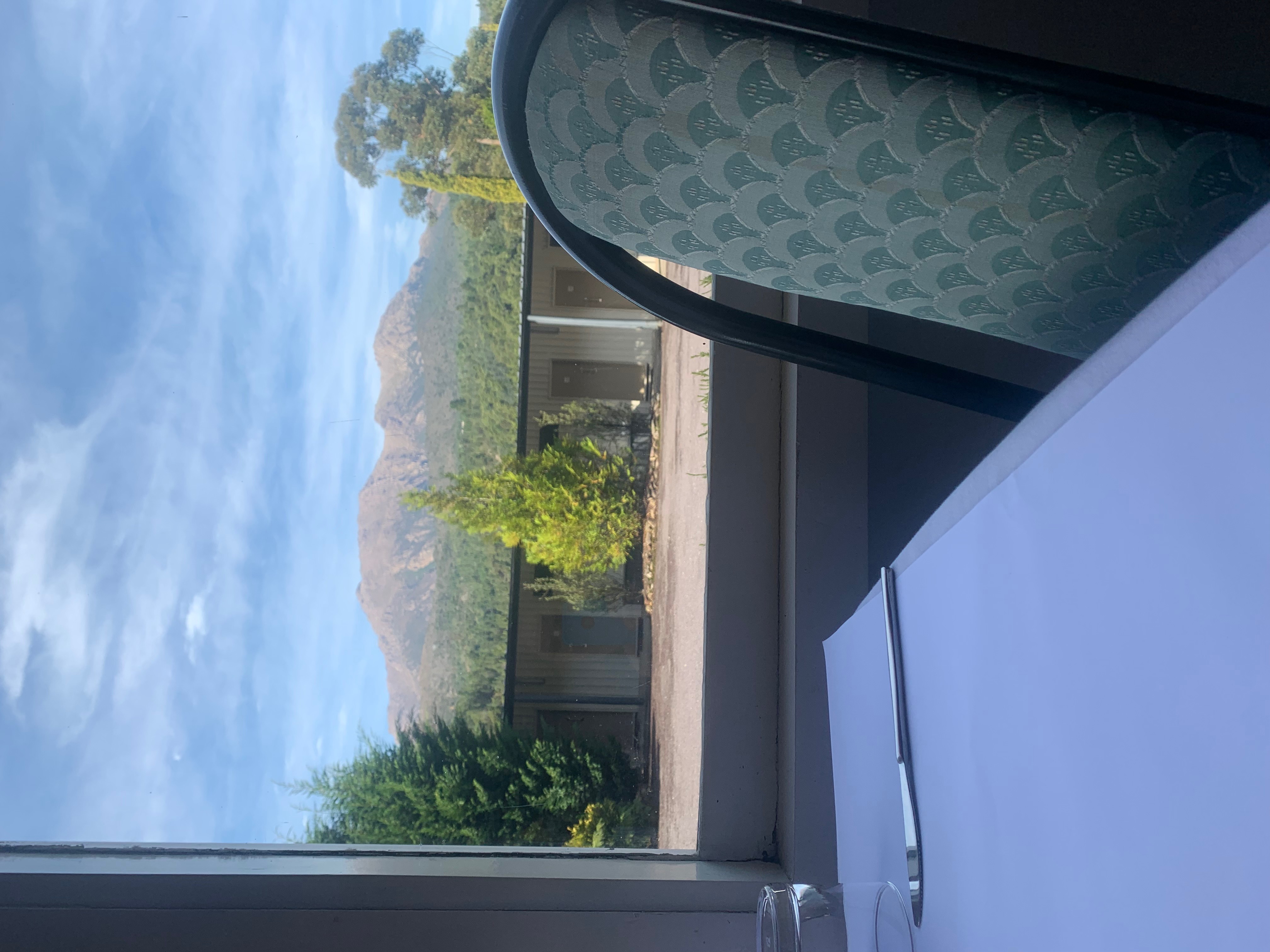 View of Mount Owen from the Restaurant