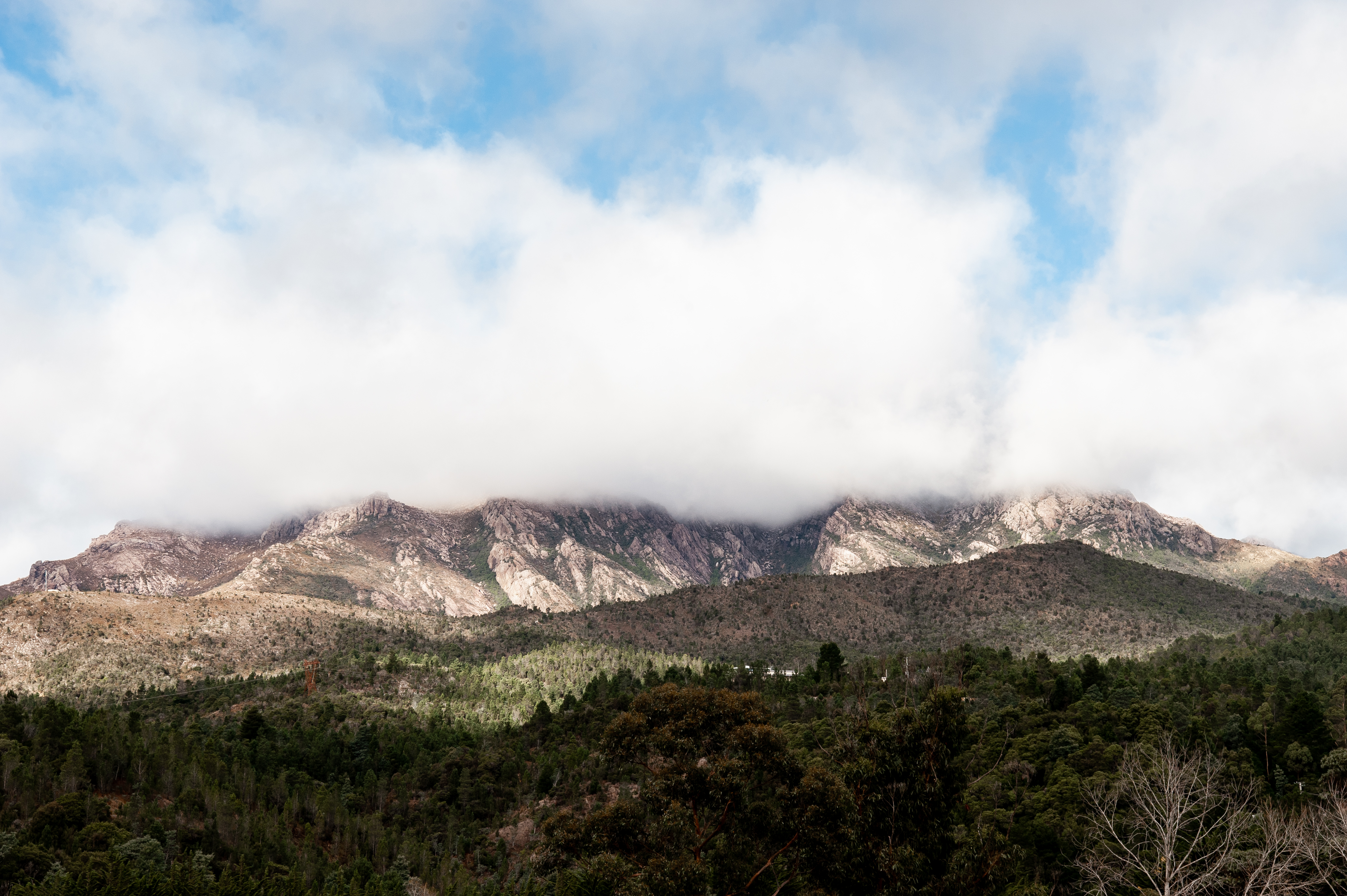 Rolling Mountain view from accommodation and restaurant