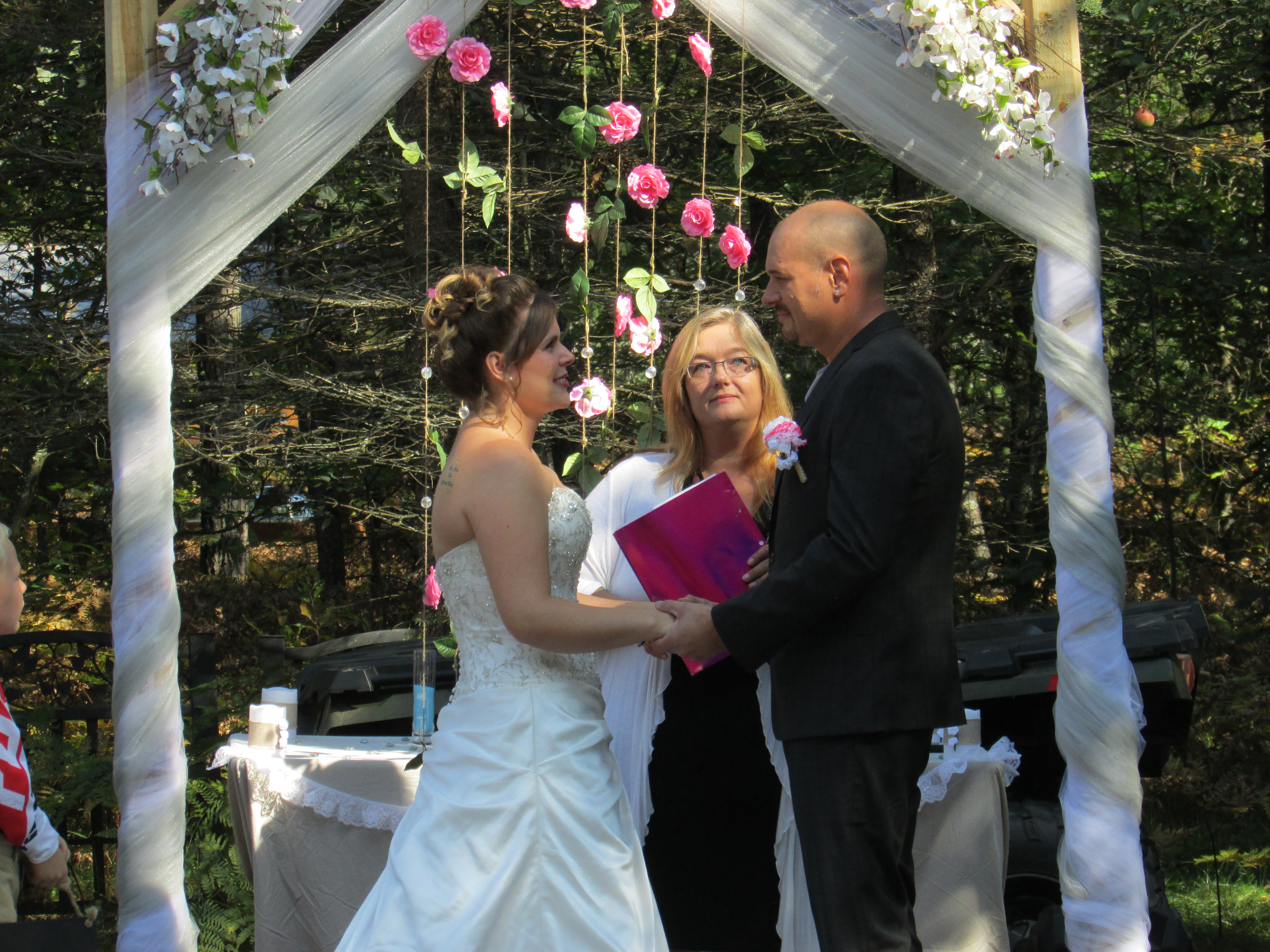 Woods Wedding ATV parade at Best Bear Lodge & Campground Irons, Michigan