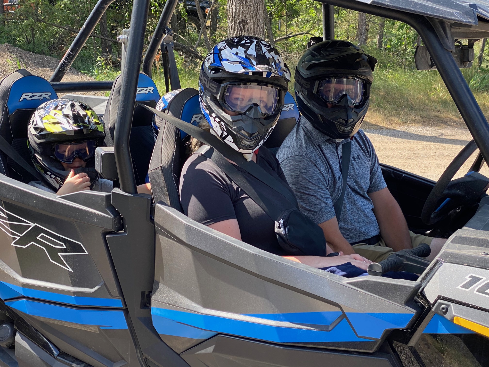 Our guest enjoying a all-terrain vehicle rental from Best Bear Lodge & Campground
