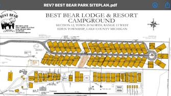 Best Bear Lodge & Campground Site Map