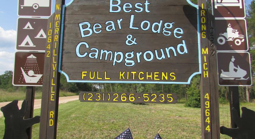 Our sign at Best Bear Lodge & Campground.