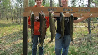 best fishing in Michigan is found here at Best Bear Lodge & Campground