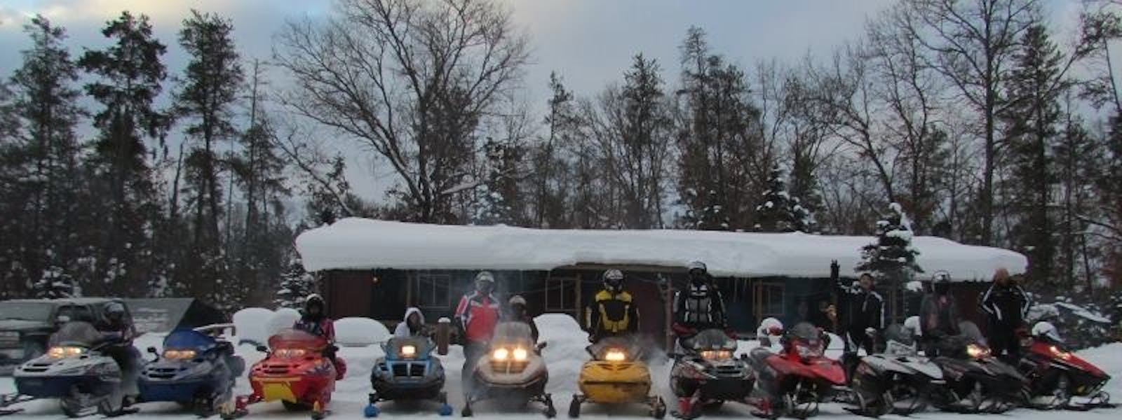 Direct Snowmobile Trail access at Best Bear Lodge & Campground.