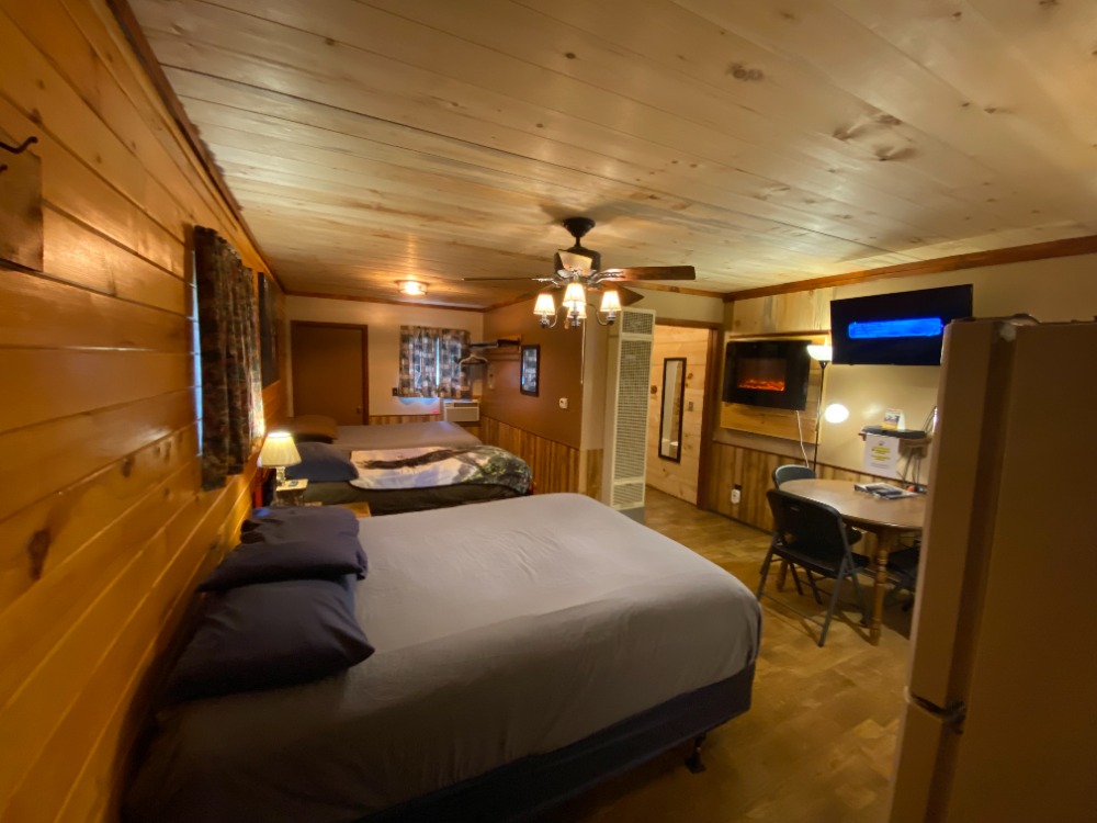 Lodging room 1 at Best Bear Lodge & Campground. Irons, Michigan