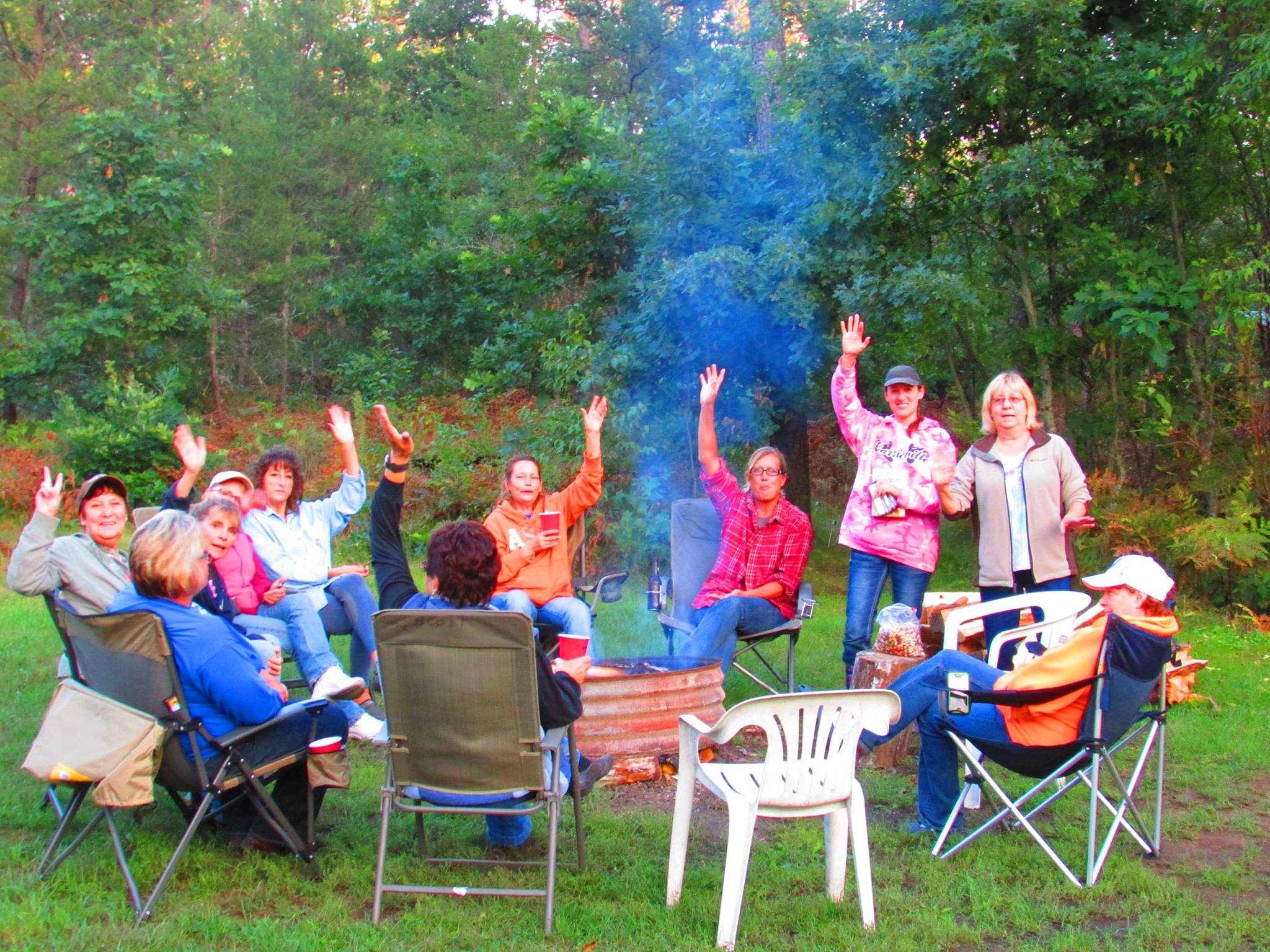 the cowgirls are staying at best bear lodge & campground