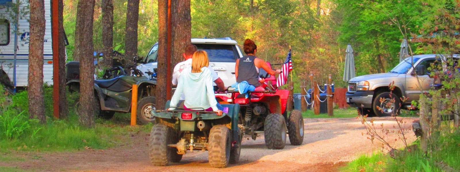 Direct ATV trail access at Best Bear Lodge & Campground