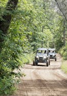 Our customers cruising the Lincoln Hills trail in a couple all-terrain vehicle rentals from Best Bear Lodge & Campground