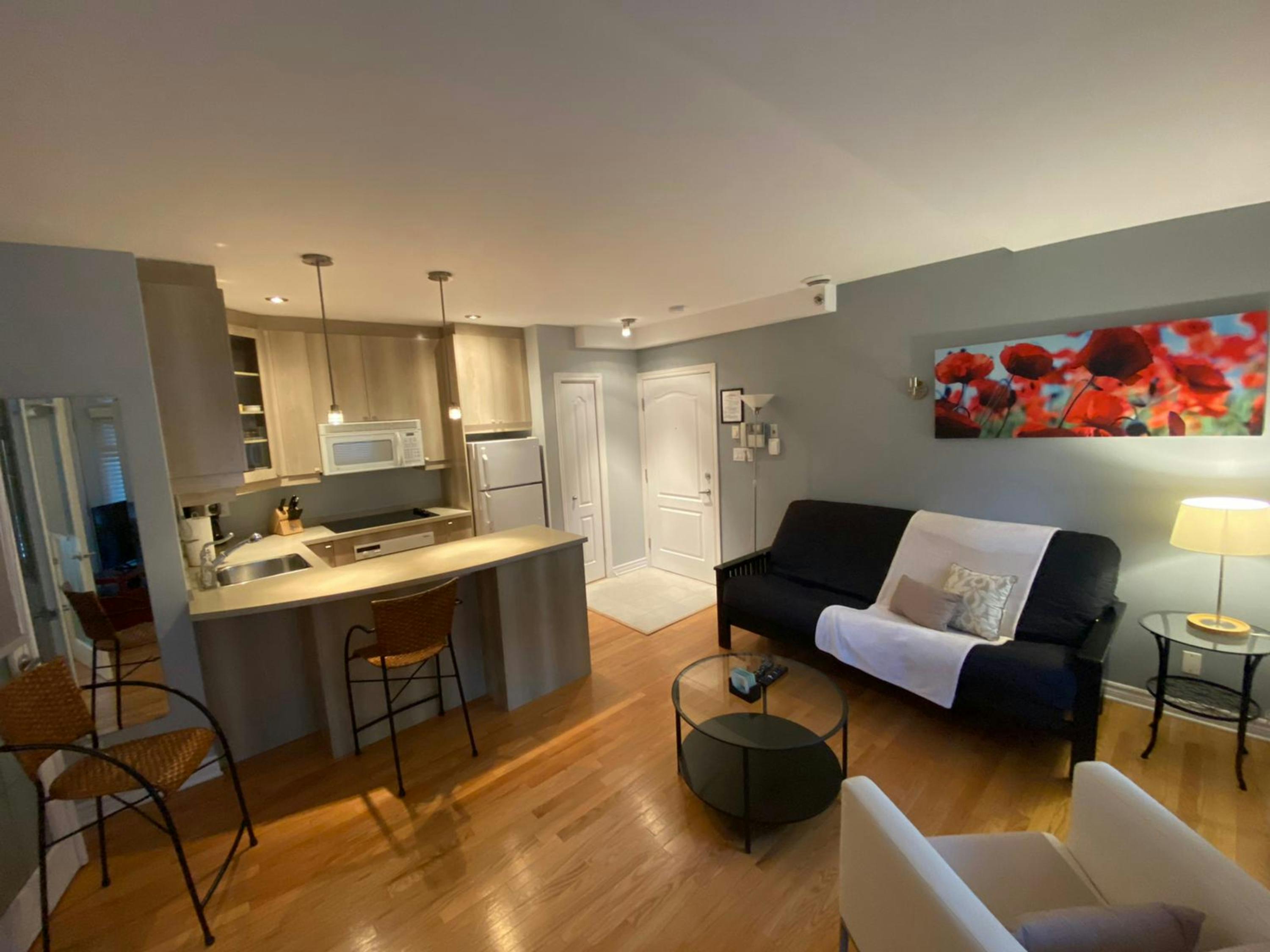 Petit Suite 205 Apart Hotel Montreal Tourist Residence 222512 2115 Rue Saint Urbain H2X 2N1 #aparthotelmontreal