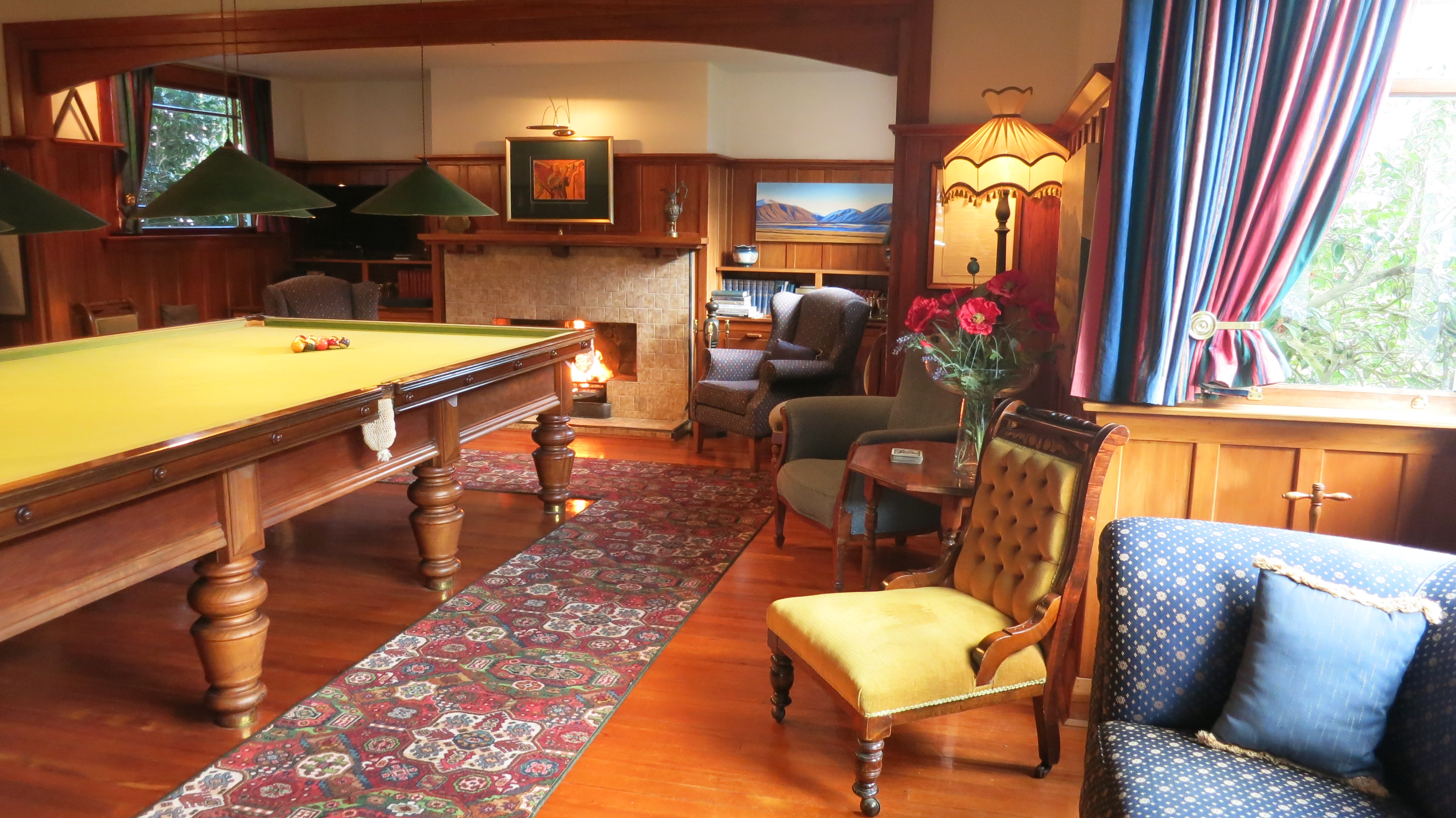 Relax in the billiard room